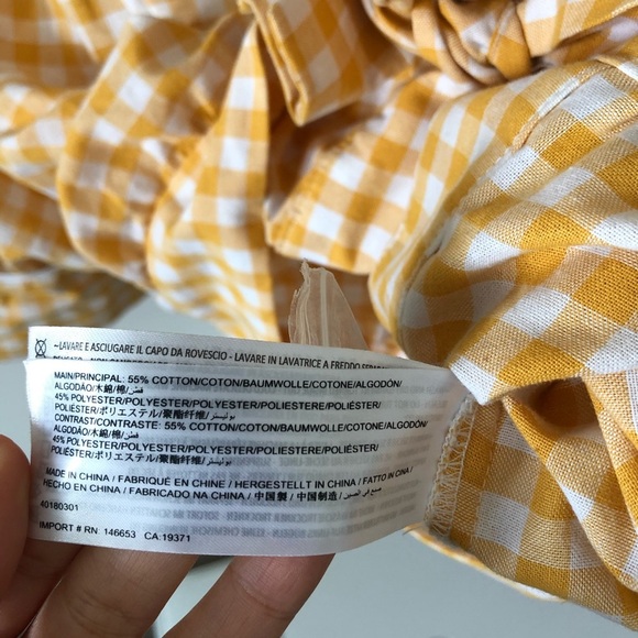 The Fifth Label Womens Idyllic Gingham Tie Front Crop Top - Picture 12 of 16